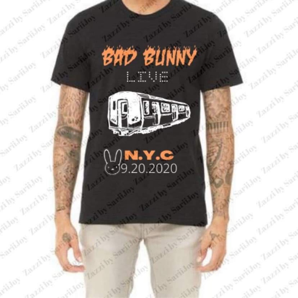 Bad bunny live concert T-shirt